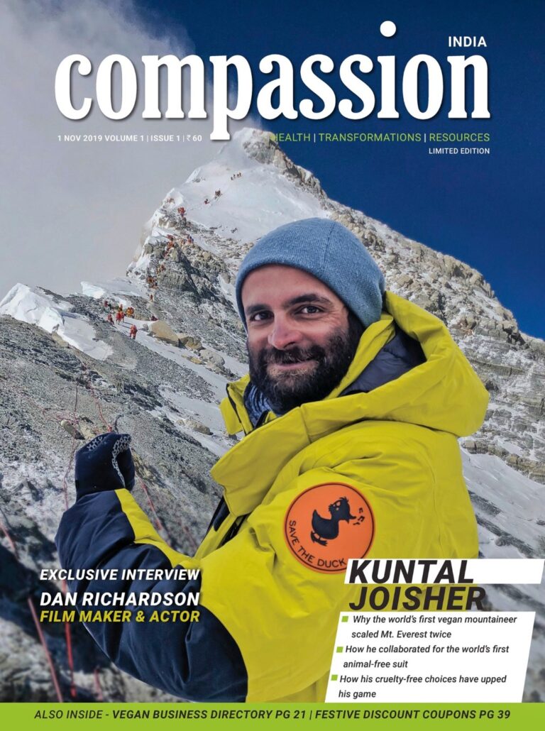 Compassion India, India's pioneering vegan lifestyle magazine, featured Kuntal's journey on its cover, detailing his remarkable achievement of summiting Everest twice in 2016 and 2019. The magazine highlighted how Kuntal's vegan lifestyle fueled his extraordinary feats.